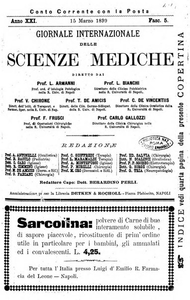 Giornale internazionale delle scienze mediche