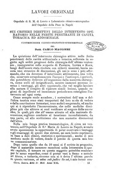 Giornale internazionale delle scienze mediche