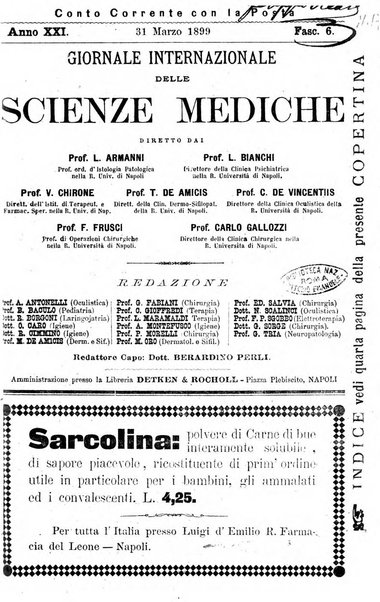 Giornale internazionale delle scienze mediche