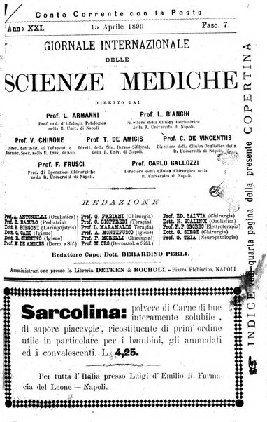 Giornale internazionale delle scienze mediche