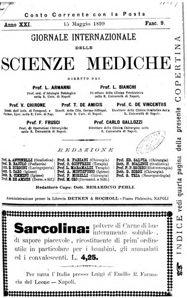 Giornale internazionale delle scienze mediche