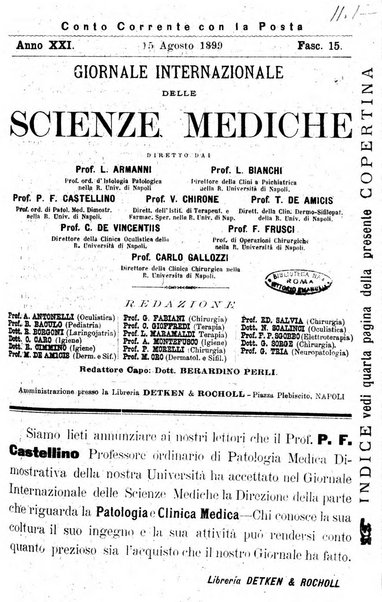 Giornale internazionale delle scienze mediche