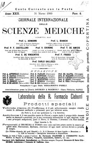 Giornale internazionale delle scienze mediche