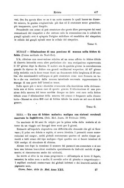 Giornale internazionale delle scienze mediche