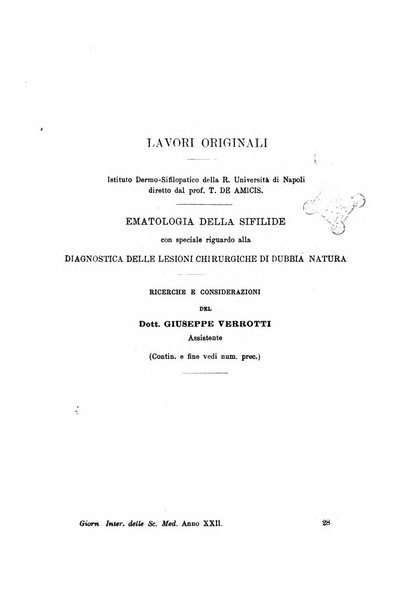 Giornale internazionale delle scienze mediche