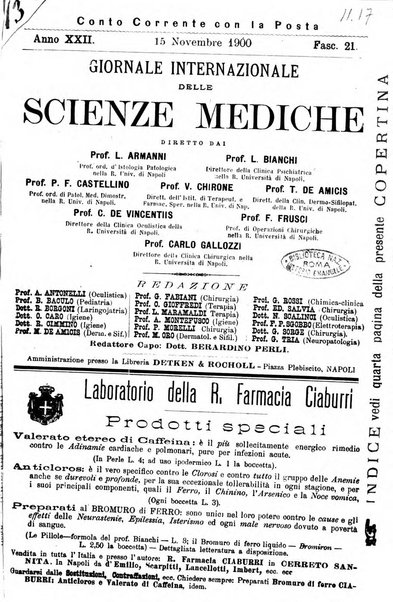 Giornale internazionale delle scienze mediche