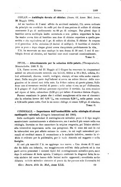 Giornale internazionale delle scienze mediche