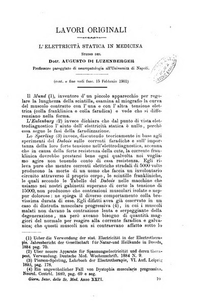 Giornale internazionale delle scienze mediche