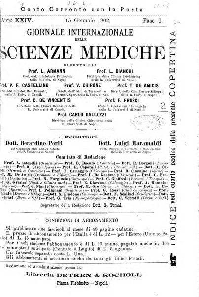 Giornale internazionale delle scienze mediche