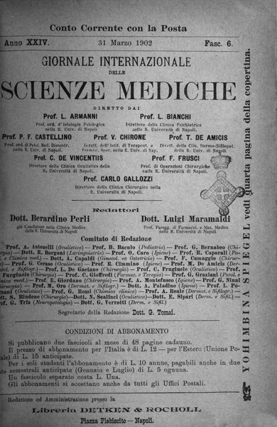 Giornale internazionale delle scienze mediche