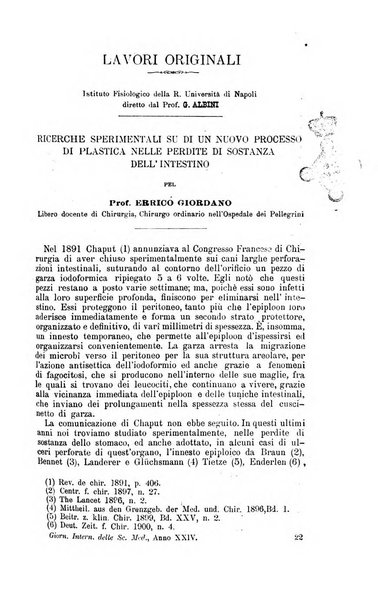 Giornale internazionale delle scienze mediche