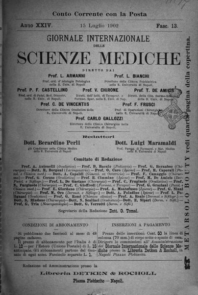 Giornale internazionale delle scienze mediche