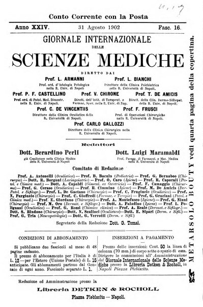 Giornale internazionale delle scienze mediche