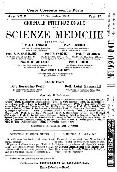 Giornale internazionale delle scienze mediche