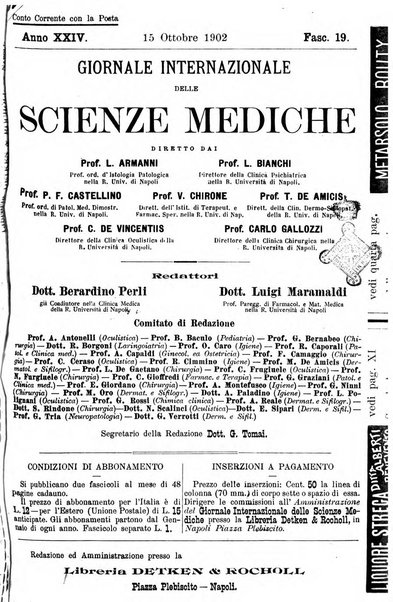 Giornale internazionale delle scienze mediche