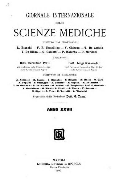 Giornale internazionale delle scienze mediche