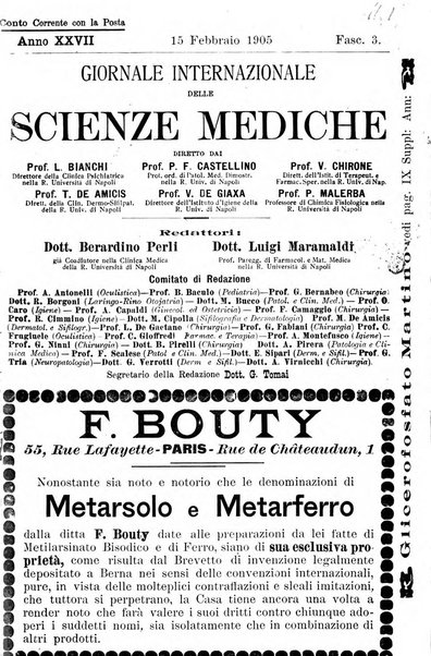 Giornale internazionale delle scienze mediche