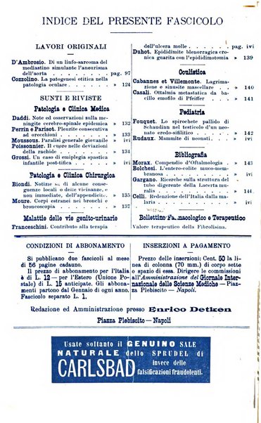 Giornale internazionale delle scienze mediche