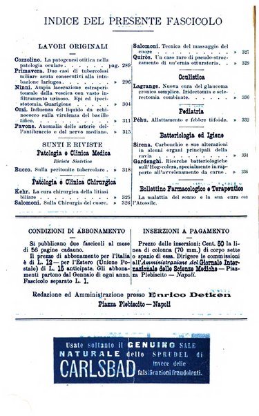 Giornale internazionale delle scienze mediche