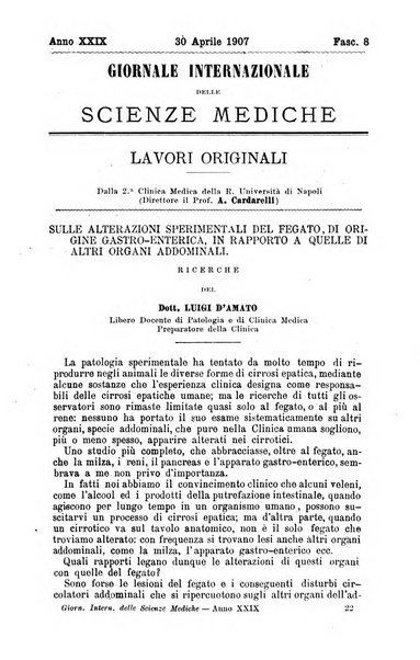 Giornale internazionale delle scienze mediche