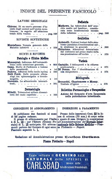 Giornale internazionale delle scienze mediche