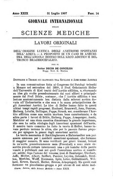 Giornale internazionale delle scienze mediche