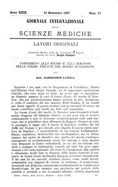 Giornale internazionale delle scienze mediche