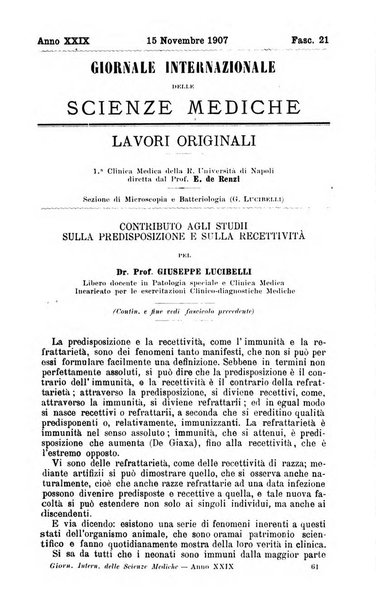 Giornale internazionale delle scienze mediche