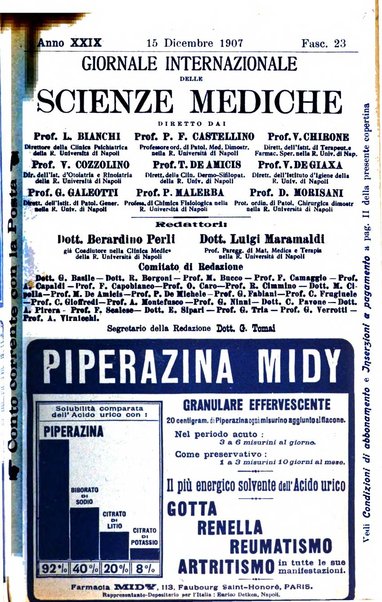 Giornale internazionale delle scienze mediche