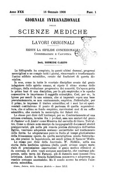 Giornale internazionale delle scienze mediche