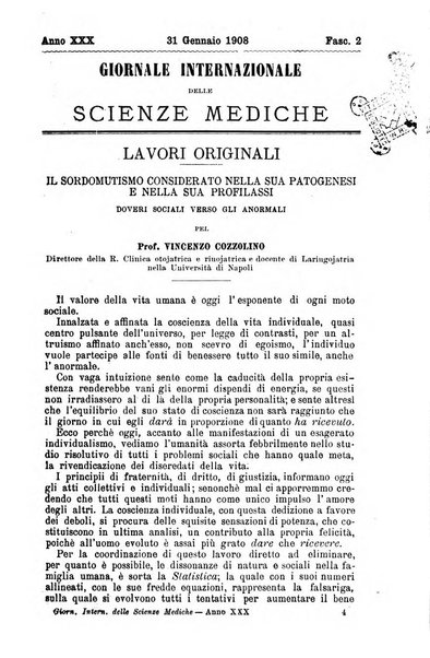 Giornale internazionale delle scienze mediche