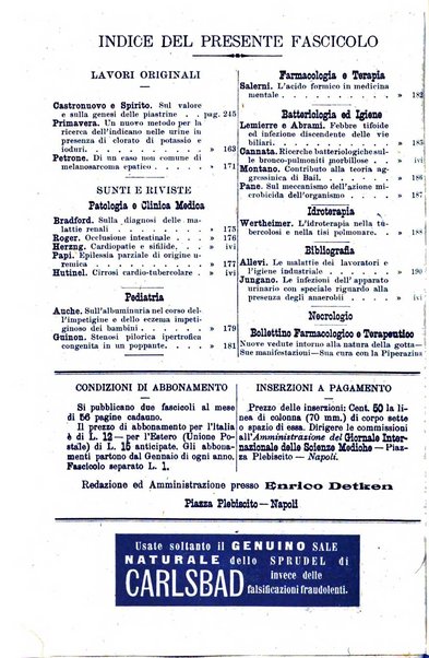 Giornale internazionale delle scienze mediche