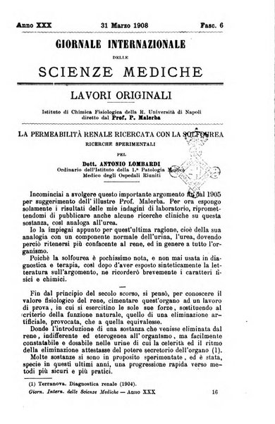 Giornale internazionale delle scienze mediche