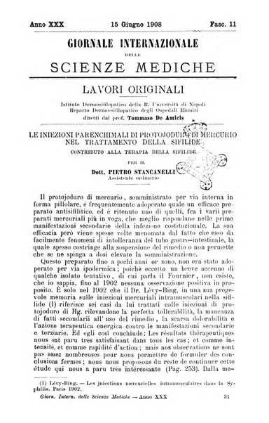 Giornale internazionale delle scienze mediche