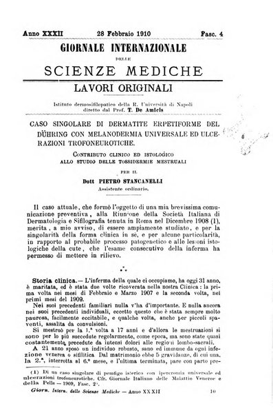 Giornale internazionale delle scienze mediche