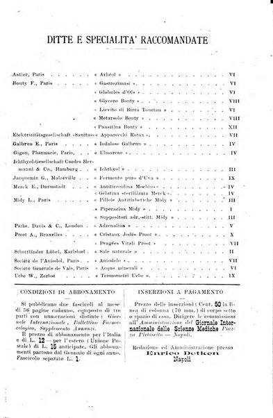 Giornale internazionale delle scienze mediche