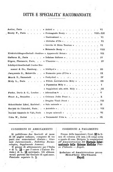 Giornale internazionale delle scienze mediche