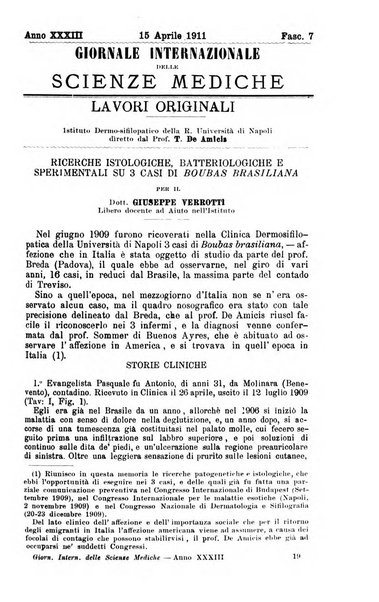 Giornale internazionale delle scienze mediche