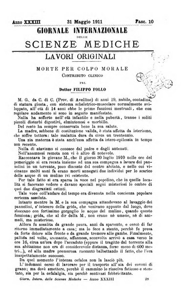 Giornale internazionale delle scienze mediche