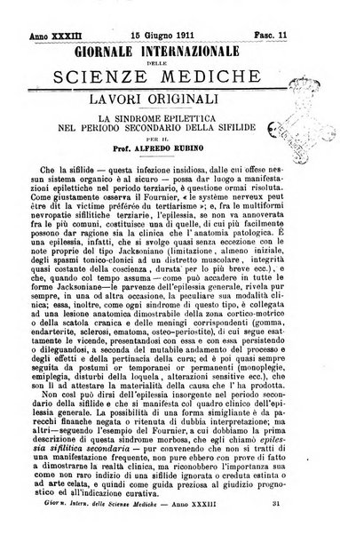 Giornale internazionale delle scienze mediche