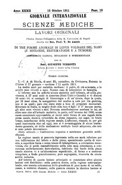 Giornale internazionale delle scienze mediche