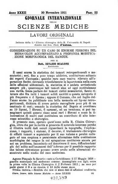 Giornale internazionale delle scienze mediche