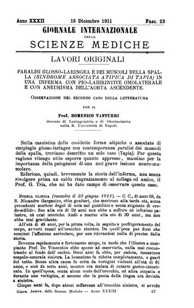 Giornale internazionale delle scienze mediche