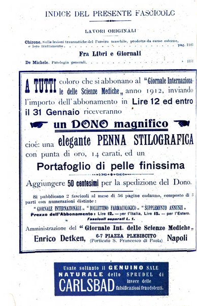 Giornale internazionale delle scienze mediche