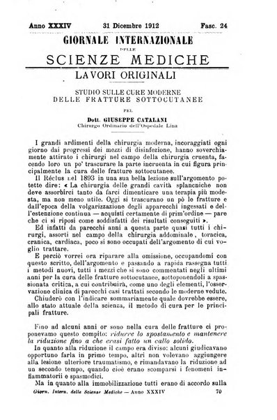 Giornale internazionale delle scienze mediche