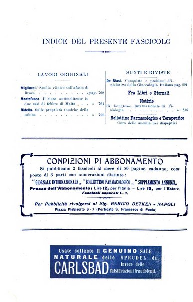 Giornale internazionale delle scienze mediche