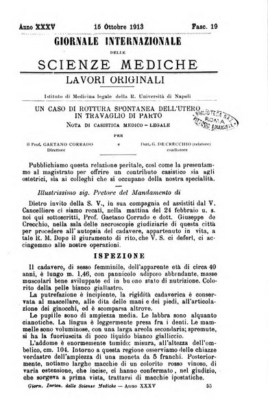 Giornale internazionale delle scienze mediche