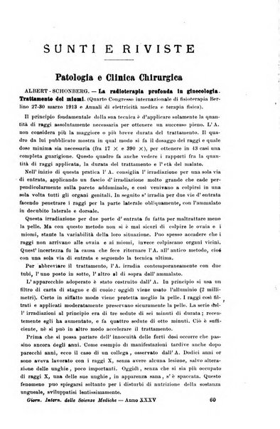 Giornale internazionale delle scienze mediche