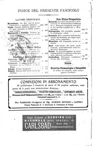 Giornale internazionale delle scienze mediche