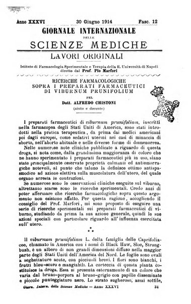 Giornale internazionale delle scienze mediche